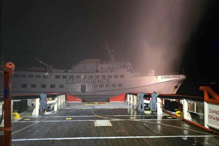 Drones strike ship carrying aid to Gaza, organisers say, in latest confrontation over assistance
