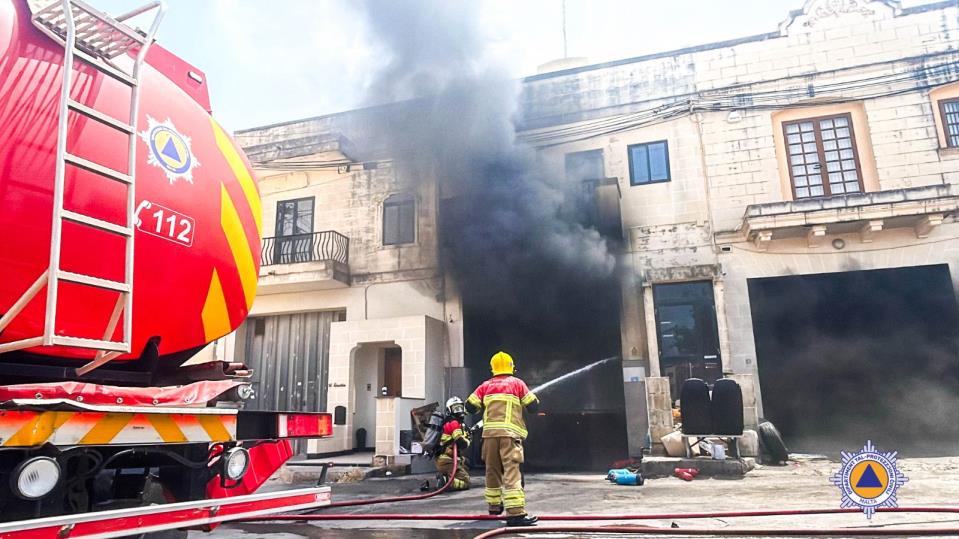 Industrial fire in Ghaxaq brought under control – CPD Industrial fire in Ghaxaq brought under control – CPD